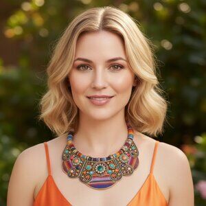 Multicolor Statement Necklace